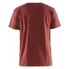 Tshirt imprimé 3D rouge brique taille S