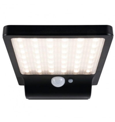 Applique solaire LED Solveig à détection 48 W 3000K 300 lm IP44 noir