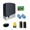 Kit automatisme pour portail coulissant type BXV vantail jusquà 400 kg carter gris anthracite en 24 Volts