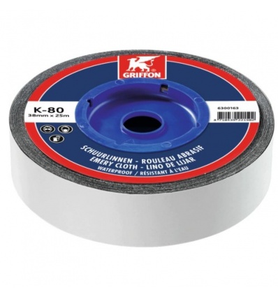 Rouleau abrasif datelier flexible résistant à leau pour ébavurage chanfreinage et ponçage nettoyage grain 80 25mx38mm