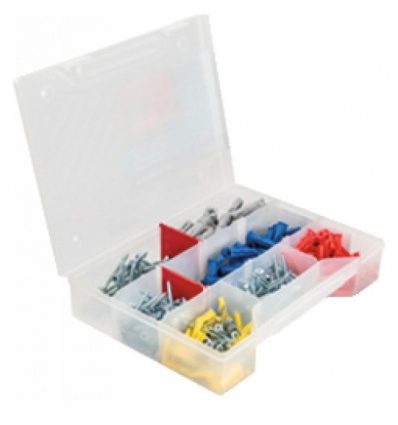 Coffret de 180 Chevilles UNO avec vis et 2 embouts PZ2 et PZ3