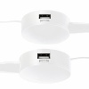 Liseuse LED Chicago 2xUSB 21 W 3000K 12 V gradable blanc