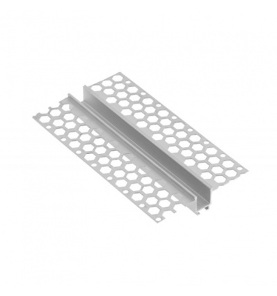 Profil aluminium Glax pour bande LED à enduire pour plaque de plâtre 3 m angle 90 rentrant