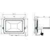 Projecteur LED TheLeda B20L 20 W 2220 lm 3000K IP65 noir