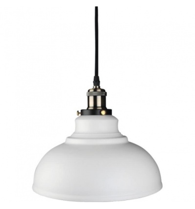 Suspension décorative avec abatjour Zinnia à équiper E27 max 60 W noir