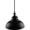 Suspension décorative avec abatjour Zinnia à équiper E27 max 60 W noir