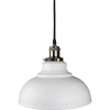 Suspension décorative avec abatjour Zinnia à équiper E27 max 60 W blanc