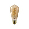 Lampe LED ST64 filament E27 4 W 250 lm 1800K ambré gradable