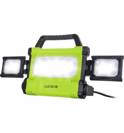 Projecteur de chantier LED filaire pliable compact 50 W 5000 lm 6500K IP54