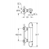 Mitigeur thermostatique de douche mural GROHTHERM 1000 Grohe 34818003