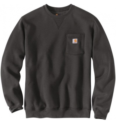 Sweat Crewneck pocket coloris gris carbone taille S