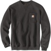 Sweat Crewneck pocket coloris gris carbone taille S