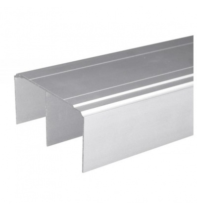 Ferrures P100 pour portes de meubles Rail haut P100 argent satiné 5M14