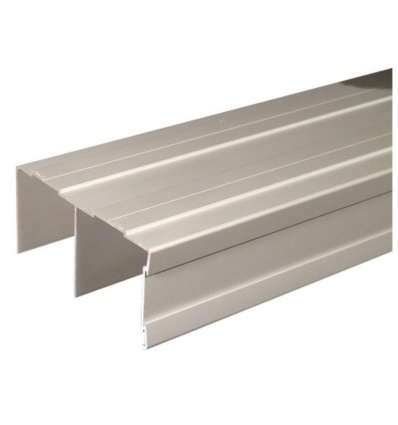 Ferrures Esprit P30019 pour portes de meubles Rails hauts 96 Satiné Argent 5m14