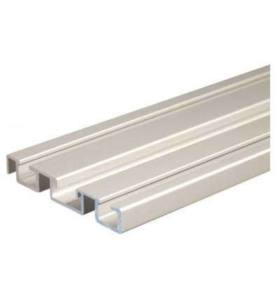 Ferrures Esprit P30019 pour portes de meubles Rails bas 65 laqué noir 2M55