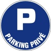 Disque bleu dobligation diamètre 300 mm désignation Parking privé