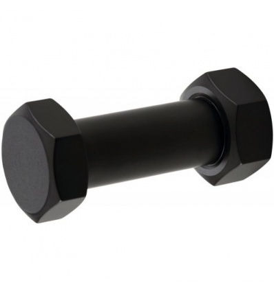 Patère Bolt XL en aluminium longueur 90 mm largeur 36 mm finition noir mat