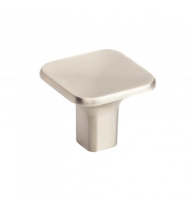 Bouton de meuble zamak Scoop 32 x 32 mm finition nickelé satiné