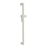 Barre de douche Verso Care 600 mm antibactérienne avec support de douchette Blanc 019