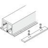 Profil de renforcement avec plaque de raccordement pour rail de roulement L2600 mm audelà de 2 x 2 vantaux 1500mm