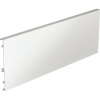 Paroi arrière en aluminium recoupable pour hauteur de profil 186 mm longueur 2000 mm coloris argent