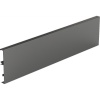 Paroi arrière en aluminium recoupable pour hauteur de profil 126 mm longueur 2000 mm coloris anthracite