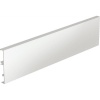 Paroi arrière en aluminium recoupable pour hauteur de profil 126 mm longueur 2000 mm coloris blanc