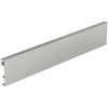 Paroi arrière en aluminium recoupable pour hauteur de profil 126 mm longueur 2000 mm coloris argent