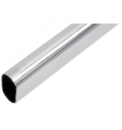 Tube de penderie ovale 30 x 15 acier laitonné longueur 3m épaisseur 07 mm