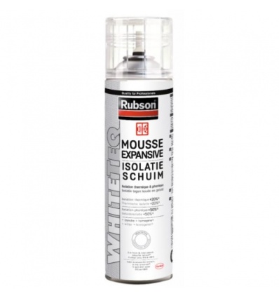 Mousse polyuréthane autoexpansive cartouche manuelle White Teq coloris blanc acier carton de 12 cartouches de 750 ml