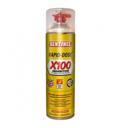 Inhibiteur de corrosion X100 pour installations de chauffage central aérosol de 400 ml