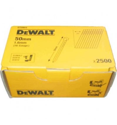 Pack Pointe lisse acier pour cloueur Dewalt 16x32 boite de 2500