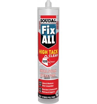 Masticcolle Soudal Fix All High Tack Clear