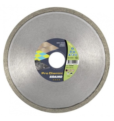 Disque à tronçonner diamant couronne continue Pro Diamini Ø 180 épaisseur 16 mm alésage 30 mm