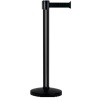 Poteau noir à sangle étirable longueur 3 m largeur 50 mm noire sur socle portable