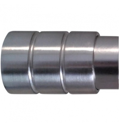 Embouts dextrémité diamètre 28 mm finition nickel mat style Boule ligne Tendance