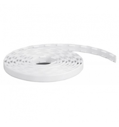 Bande cacheperforations en rouleau pour cremaillères pas de 32 mm longueur 4224 mm finition blanc