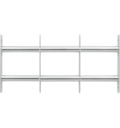 Grille antieffraction pour châssis et soupirail en acier zingué hauteur 300 mm ajustable en largeur de 500 à 650 mm