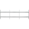 Grille antieffraction pour châssis et soupirail en acier zingué hauteur 300 mm ajustable en largeur de 500 à 650 mm