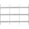 Grille antieffraction pour châssis et soupirail en acier zingué hauteur 300 mm ajustable en largeur de 500 à 650 mm