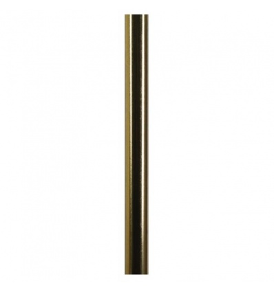 Tringle section 16 x 8 mm pour crémone longueur 2500 mm noir RAL 9005