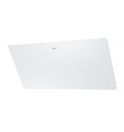 Hotte inclinée Smart 90 verre blanc filtre alu