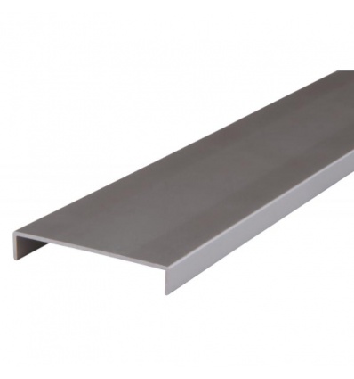 Nez de cloison en aluminium largeur intérieure 78 mm longueur 2600 mm finition noir