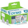 Étiquettes DYMO LW multiusages grand format 54x70mm adhésif semipermanent noir sur fond blanc rouleau 320 étiquettes