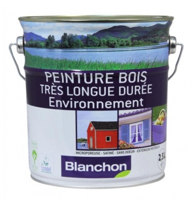 Peinture microporeuse bois très longue durée environnement teinte blanc cassé boîte de 25 litres