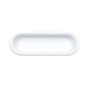 Poignée cuvette ovale plastique blanc 82 x 23 mm