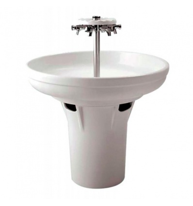 Pied pour lavabo Circulaire Ht 50 blanc