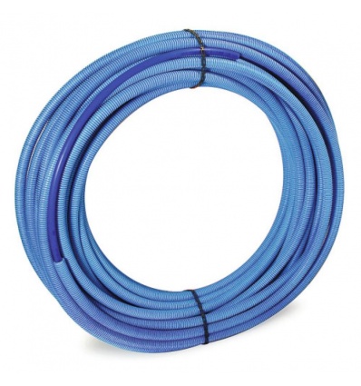 Tube PER gainé BetaPEX bleu 16x15 100m