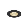 Spot LED PATTAI encastré intérieurextérieur rond noir 11 W 3000 K IP20IP65 variable Triac