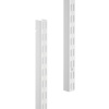 Crémaillères à suspendre pour crémaillères et consoles Système suspendu longueur 988 mm finition blanc